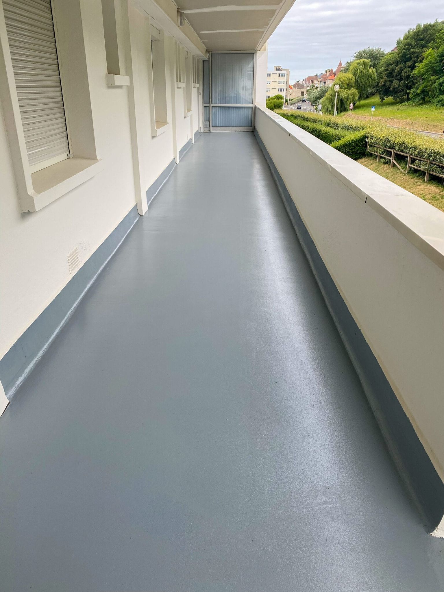 Résultat étanchéité résine sur terrasse