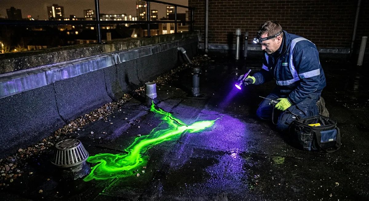 Dilution de la poudre de fluorescéine